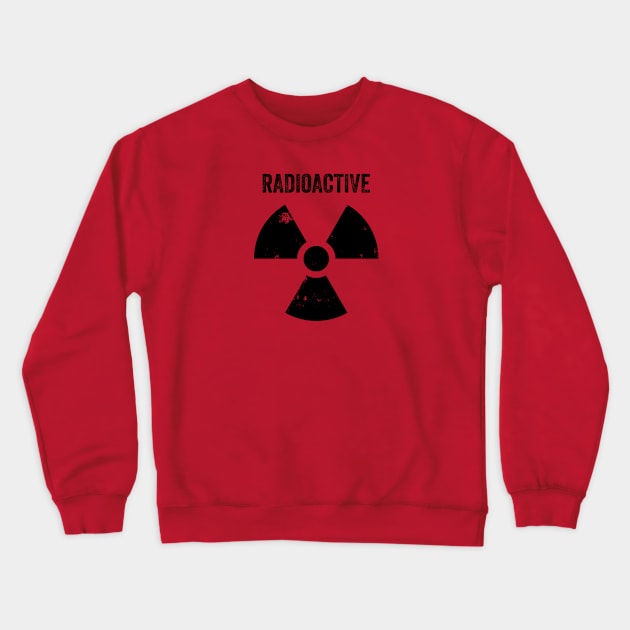 Nuclear Radiation Hazard Symbol Crewneck Sweatshirt by Polyart